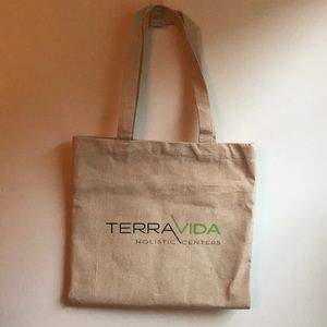 Canvas Tote Bag Terra Vida  (Earth Life) Holistic Centers cotton and/or hemp os